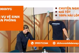 SONGANHHYG cung cấp dịch vụ vệ sinh văn phòng chuyên nghiệp tại Đà Nẵng