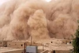 ‘Bức tường’ cát khổng lồ bao trùm Thủ đô Cairo, Ai Cập