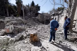 Thủ đô Damascus của Syria bị không kích trong đêm 