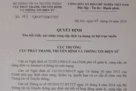 Haivl.com bị phạt nặng, thu hồi giấy xác nhận mạng xã hội