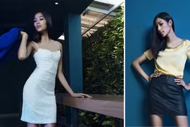Hoàng Thuỳ đẹp tinh tế trong bộ sưu tập của nhà thiết kế KiKi Phan