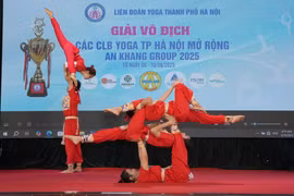 Hấp dẫn Giải vô địch các CLB Yoga thành phố Hà Nội mở rộng