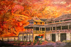Triển lãm tranh sơn mài khổ lớn "Mùa xuân Độc lập" của họa sĩ Chu Nhật Quang
