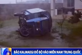 Bão Kalmaegi đổ bộ vào miền Nam Trung Quốc