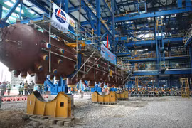Lilama lắp đặt thành công bao hơi 1A- nhà máy nhiệt điện Mông Dương 1