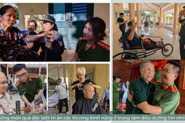 Thanh niên Công an Hà Nội mang những món quà đặc biệt tới Trung tâm Điều dưỡng Thương binh nặng lớn nhất nước