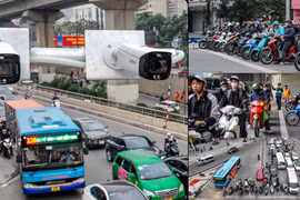 Cận cảnh nút giao 4 tầng ở Hà Nội được lắp 16 camera phạt nguội để giảm ùn tắc
