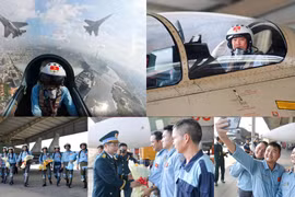 Phi công ‘Hổ mang chúa’ Su-30MK2 tự hào khi hoàn thành xuất sắc nhiệm vụ ngày 30/4