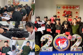 Cảnh sát cơ động đặc nhiệm Hà Nội "chi viện" máu khẩn cho Bệnh viện Nhi Trung ương