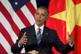 Tổng thống Obama phát biểu về quan hệ Việt-Mỹ