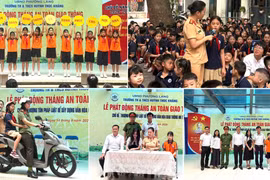 Bài học ngồi sau tay lái an toàn cho học sinh Thủ đô