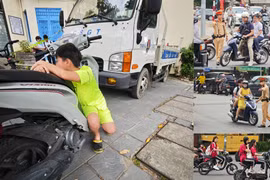 Bài học đầu năm học mới: đến trường muộn vì bố mẹ bị xử phạt do "quên" không đội mũ bảo hiểm cho con