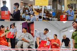 Chuyện lá phiếu sau vách kính cách ly xạ trị và nụ cười chào đời trong ngày bầu cử ở Thủ đô