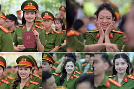Nhan sắc rạng ngời và bản lĩnh của các tân nữ sĩ quan Cảnh sát ngày ra trường