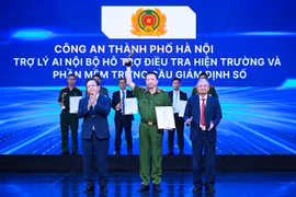 Công an Hà Nội được vinh danh tại Giải thưởng Chuyển đổi số Việt Nam 2026