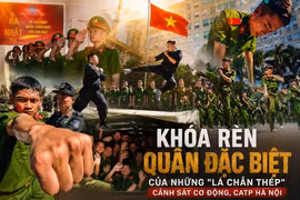 Khóa rèn quân đặc biệt của những "lá chắn thép" Cảnh sát cơ động, CATP Hà Nội