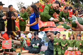 Khi những bàn tay 'thép' khéo léo gói trọn vị Tết, thắm đượm tình quân dân