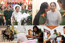 Công an Thủ đô làm đám cưới “bù” sau 43 năm cho vợ chồng người thương binh chưa từng nhìn thấy mặt nhau