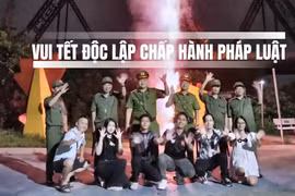 Công an phường đưa tình huống đời thực lên video tuyên truyền "Vui Tết Độc lập - chấp hành pháp luật"