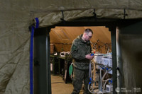 [Ảnh] Quân đội Nga triển khai bệnh viện dã chiến ở Nagorno-Karabakh