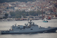 [ẢNH]: Tàu chiến đặc nhiệm Nga tập trận rầm rộ ngoài khơi bờ biển Syria