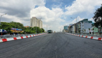Cầu vượt nút giao Nguyễn Văn Huyên 580 tỷ đồng sắp khánh thành