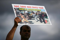 [ẢNH] Biểu tình khắp thế giới phản đối Taliban tiếp quản Afghanistan 