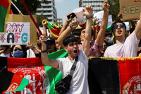 [ẢNH] Biểu tình khắp thế giới phản đối Taliban tiếp quản Afghanistan 