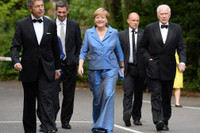 [ẢNH] Những khoảnh khắc đáng nhớ về bà Merkel trong 16 năm làm Thủ tướng Đức