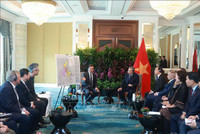 Tổng Bí thư Tô Lâm tiếp lãnh đạo một số tập đoàn, doanh nghiệp hàng đầu của Singapore