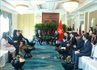 Tổng Bí thư Tô Lâm tiếp lãnh đạo một số tập đoàn, doanh nghiệp hàng đầu của Singapore