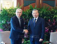 Tổng Bí thư Tô Lâm tiếp lãnh đạo một số tập đoàn, doanh nghiệp hàng đầu của Singapore