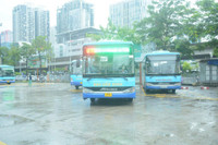 Hình ảnh xe buýt Hà Nội lăn bánh sau nhiều tháng “đắp chiếu”