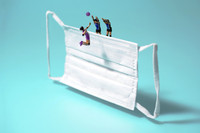 [ẢNH] Bộ ảnh thú vị về cuộc sống thời Covid - 19 lấy ý tưởng từ khẩu trang, nhiệt kế