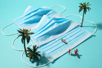 [ẢNH] Bộ ảnh thú vị về cuộc sống thời Covid - 19 lấy ý tưởng từ khẩu trang, nhiệt kế