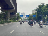 Chính thức phân làn riêng biệt cho ô tô, xe máy trên đường Nguyễn Trãi