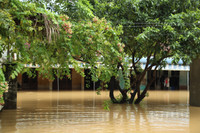 Hàng nghìn hộ dân Hà Nội vẫn ngập trong nước lũ sông Bùi