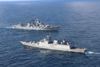 [ẢNH] Hải quân Nga tập trận gần Crimea giữa lúc căng thẳng với Ukraine gia tăng