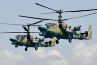 [ẢNH] Nga triển khai trực thăng ‘cá sấu’ K-52 tới biên giới với Ukraine