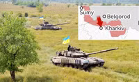 10 xe tăng Ukraine đột kích xuyên biên giới Nga ở Kharkiv?