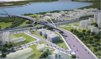 Chiêm ngưỡng kiến trúc cầu Trần Hưng Đạo đạt giải Nhì với ý tưởng “Hào khí rồng thiêng”