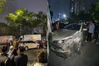 Tài xế ô tô gây tai nạn liên hoàn trên đường Nguyễn Chánh được xác định có "cồn"