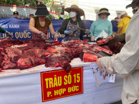 Lễ hội chọi trâu Đồ Sơn: Trâu 1,3 tấn giành vô địch, chủ trâu “ẵm giải” thưởng 100 triệu đồng