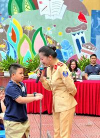 1.200 học sinh Hà Nội nghe tuyên truyền an toàn giao thông