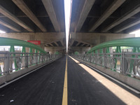 Cầu vòm sắt vượt hồ Linh Đàm trước ngày thông xe