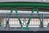 Cầu vòm sắt vượt hồ Linh Đàm trước ngày thông xe