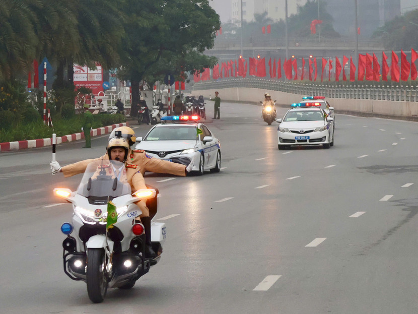 Thông báo điều chỉnh phân luồng giao thông và tổ chức hướng đi cho các phương tiện phục vụ Đại hội đại biểu toàn quốc lần thứ XIV của Đảng ảnh 1