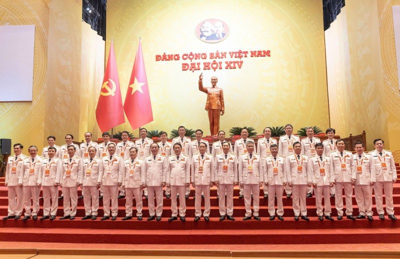 Đoàn đại biểu Đảng bộ Công an Trung ương dự Đại hội.