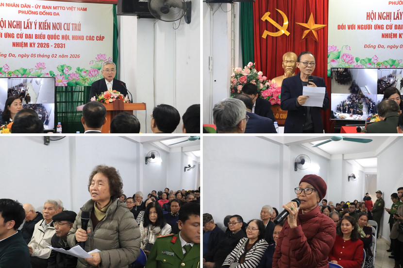Hội nghị lấy ý kiến cử tri nơi cư trú đối với người được giới thiệu ứng cử đại biểu Quốc hội khóa XVI và đại biểu HĐND các cấp nhiệm kỳ 2026 - 2031 ảnh 3
