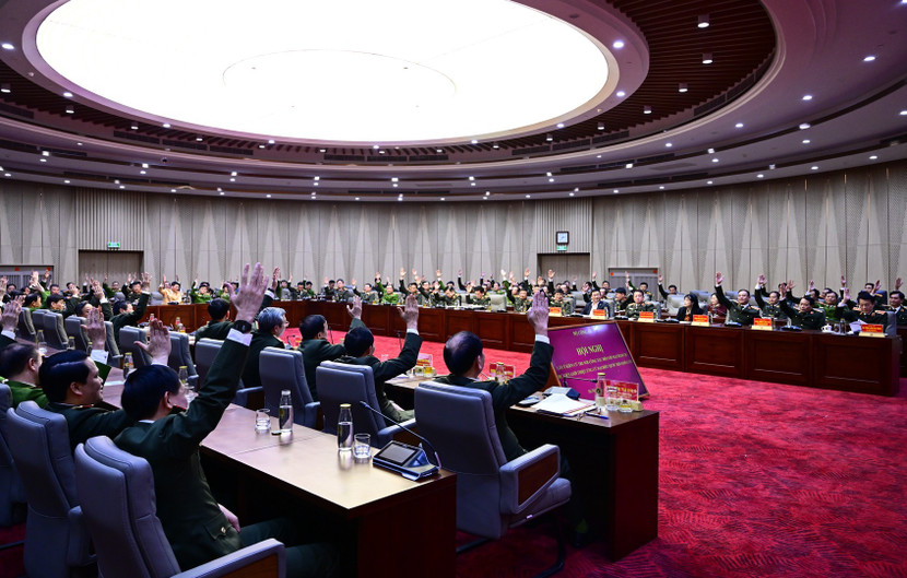 Bộ Công an tổ chức hội nghị lấy ý kiến cử tri nơi công tác đối với người được dự kiến giới thiệu ứng cử đại biểu Quốc hội khoá XVI ảnh 8